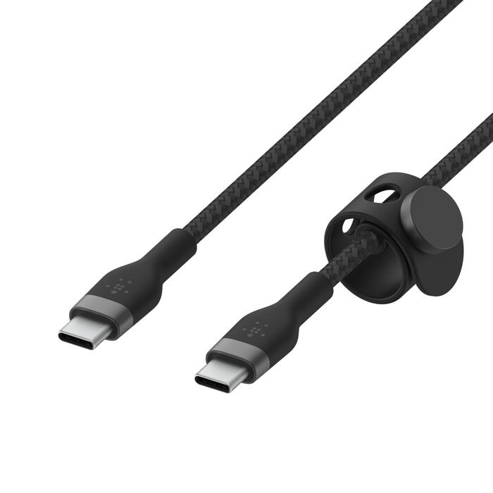 Belkin BoostCharge Pro Flex 3 m USB-C auf USB-C Kabel, schwarz Belkin BoostCharge Pro Flex 3 m USB-C auf USB-C Kabel, schwarz